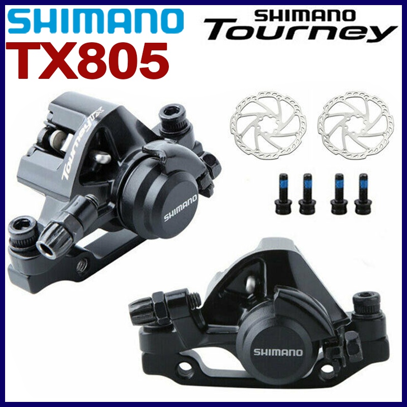 Shimano TOURNEY BR-TX805 卡鉗 MTB 自行車機械碟剎卡鉗帶 160mm 轉子