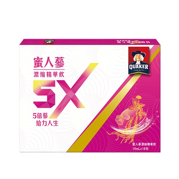 桂格5X蜜人蔘濃縮精華飲（18包）【康是美】
