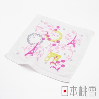 【日本桃雪】紗布方巾 浪漫世界旅-共3色(34x34cm)