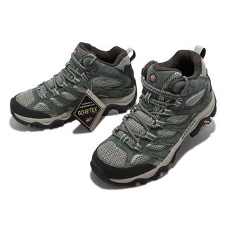 Merrell 戶外鞋 Moab 3 Mid GTX 女鞋 墨綠 黑 黃金大底 防水 登山 機能 036304