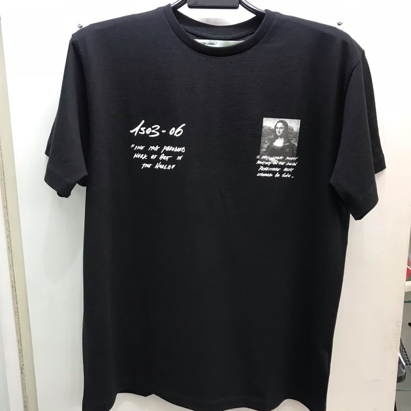 Off-White 新款 寬版 蒙娜麗莎 圖案 圓領T恤 全新正品