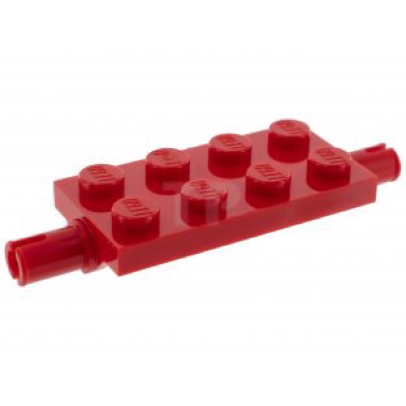 《安納金小站》 樂高 LEGO 紅色 2x4 薄板 輪軸 輪軸片 車 車子 插梢 二手 零件 30157