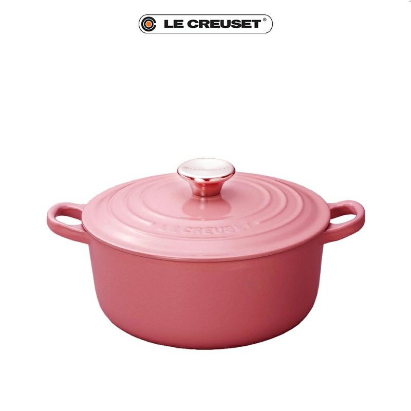 【巧藝廚房用品專賣店】Le Creuset 鑄鐵圓鍋18CM 鋼頭 薔薇 特價4580元