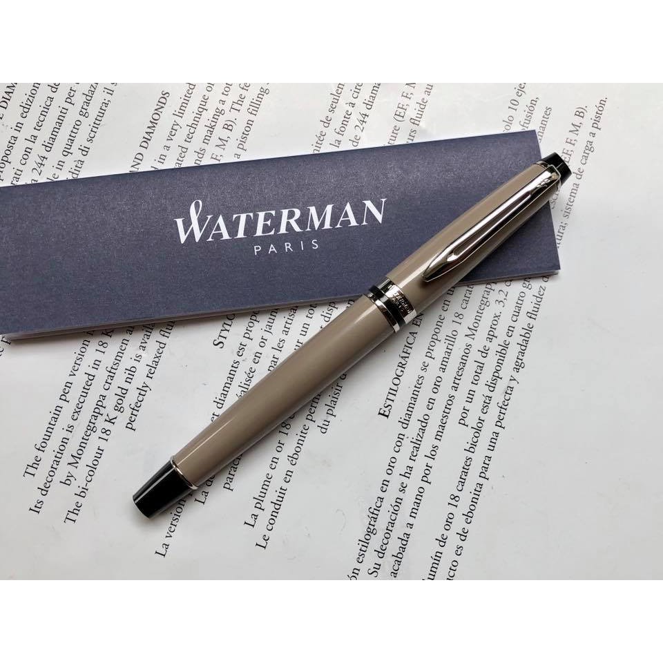 [古今鋼筆]法國 Waterman 水人 EXPERT 權威系列 鋼筆（淺棕色拿鐵款）