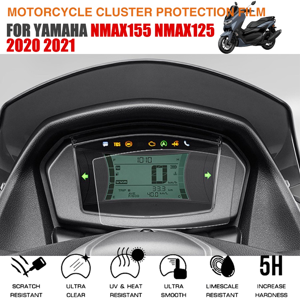 適用 雅馬哈NMAX155 2020 2021 機車改裝儀表盤貼膜TPU保護水晶膜2020款
