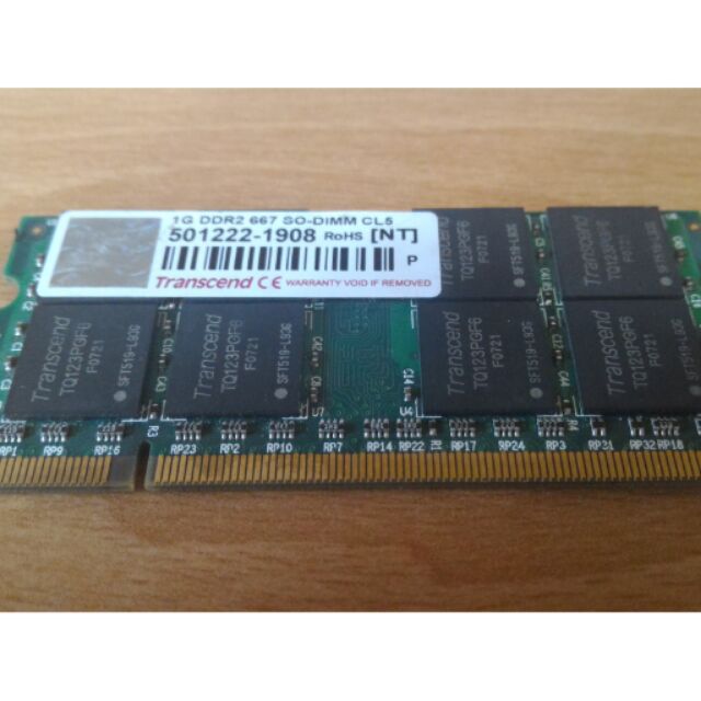 創見記憶體1GB DDR2 667 so-dimm cl5