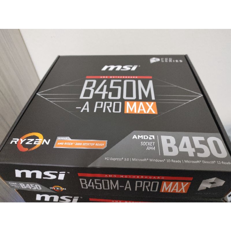 MSI 微星 B450M-A PRO MAX AM4 主機板