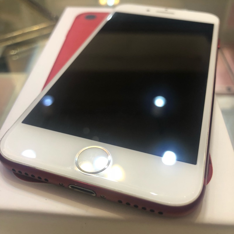9.8新iphone7 128g限量紅 盒裝配件在 功能正常電量佳 台灣公司貨 僅ㄧㄓ要買要快 狀況極新=10000