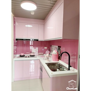❤春蘭系統廚具❤限時大大大優惠!!!! L型上下櫃 LG人造石+木心桶身+結晶門板，流體臺完工價81,033