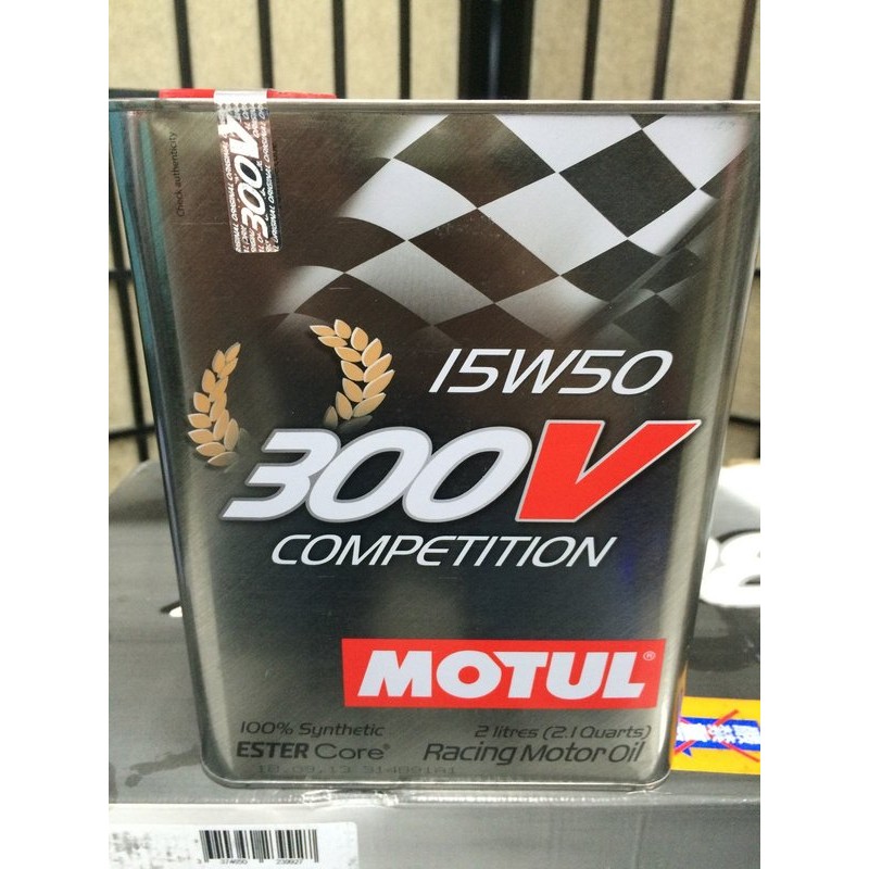 單買區-【魔特 MOTUL】300V、15W50、雙酯基全合成機油、2L/罐【法國進口】