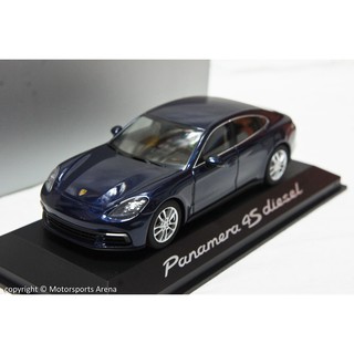 【超值特價】保時捷原廠 1:43 Herpa Porsche Panamera 4S diesel 2016 深藍