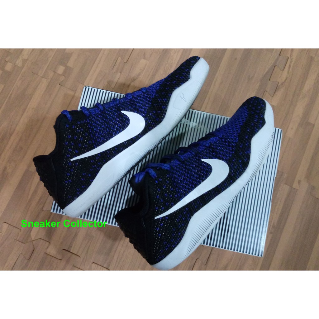 〈二手〉Nike Kobe 11 Elite Low Mark Parker Muse III 藍黑配色 編織