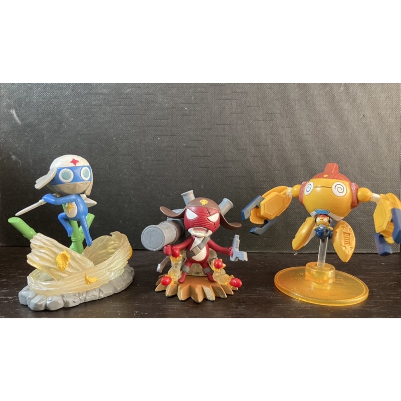 <二手> KERORO軍曹扭蛋公仔 （皆有瑕疵）TAMAMA二等兵/KURURU/ DORORO兵長/ GIRORO伍長