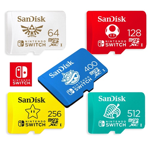 SanDisk 任天堂 Nintendo 512G 400G 256G microSD 100MB/s Switch 用