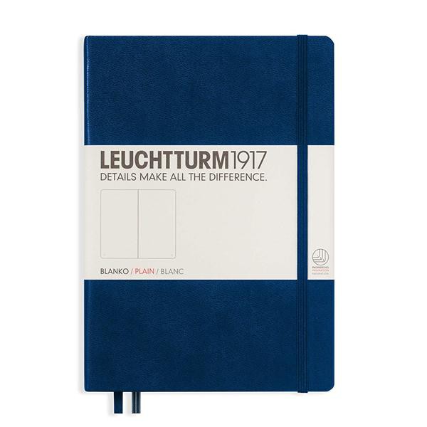 LEUCHTTURM1917 Notebook/ Medium/ Navy/ Plain eslite誠品