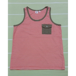 uniqlo 男童 條紋 口袋 背心 無袖上衣 120