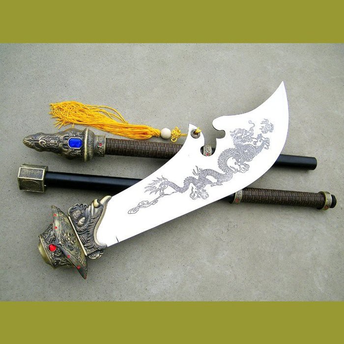~廣隆~ 關刀 關公 武聖君 關羽 字雲長 鎮宅 武術用品不鏽鋼春秋大刀 青龍偃月刀 未開刃
