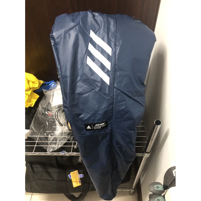 全新日本進口adidas愛迪達5T防風保暖藍色長褲(L)