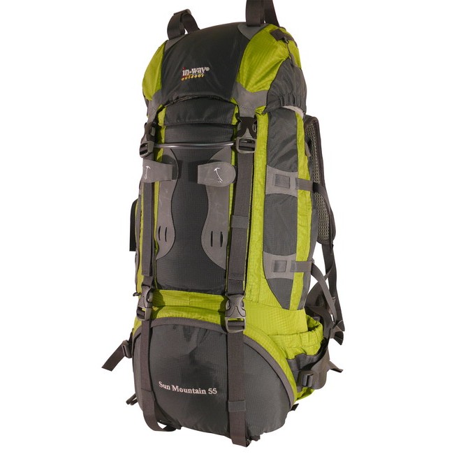 挪威品牌 INWAY 自助旅行背包 登山背包 適背包客 sunmountain55+10L有3色 公司貨保固2年