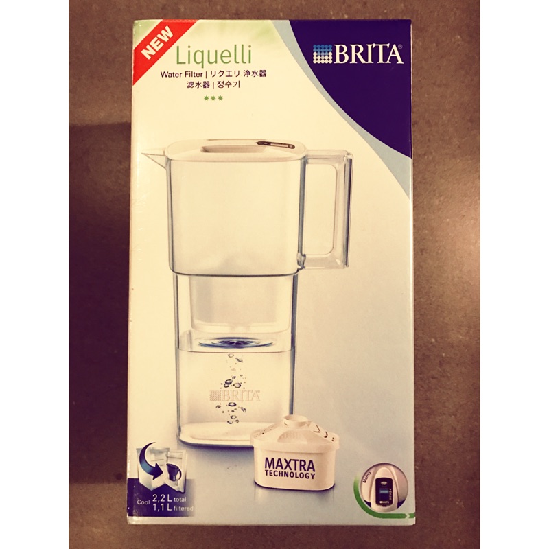 全新未使用，BRITA Liquelli力酷型濾水壺 (2.2L+1濾心)