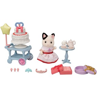 Sylvanian Families 森林家族 木炭貓 黑白貓 甜蜜 蛋糕 派對 套裝 全新現貨