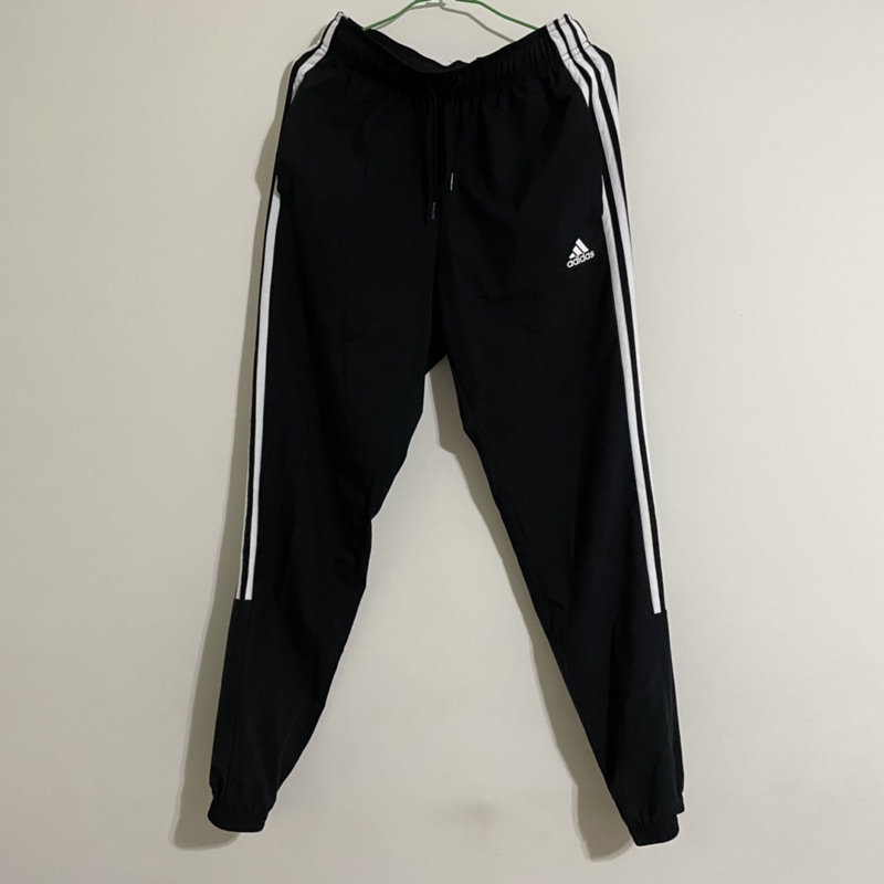 Adidas originals joggers s 愛迪達透氣薄拉鍊運動長褲縮口褲束口褲