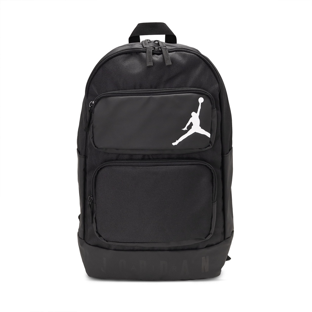 Nike 包包 Jordan 男女款 黑 後背包 雙肩背 大容量 多收納 喬丹【ACS】 JD2243017GS-001