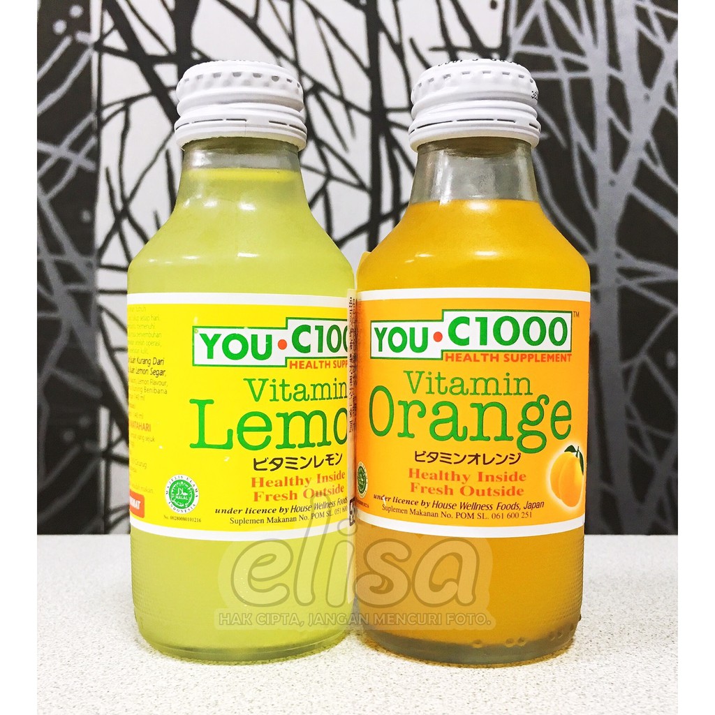 YOU C1000 VITAMIN ORANGE/ LEMON  印尼 橘子/檸檬風味飲料