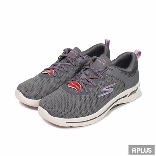 SKECHERS 女 GO WALK ARCH FIT 健走鞋 休閒 戶外 透氣 支撐 - 124872CHAR