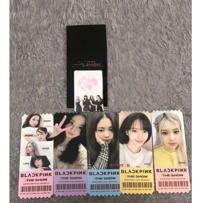 現貨 Blackpink the show 演唱會 官方 周邊 票卡 小卡 jisoo jennie rose lisa