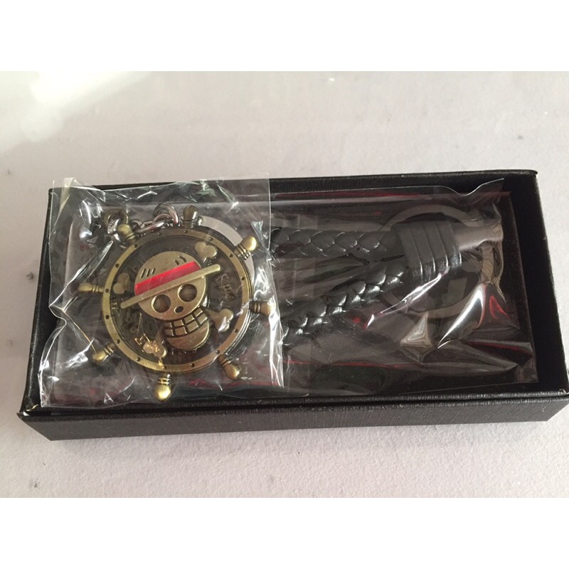 航海王/海賊王高質感鑰匙圈/附仿皮繩鑰匙圈/盒裝，送禮自用。生日禮物，男人最愛的