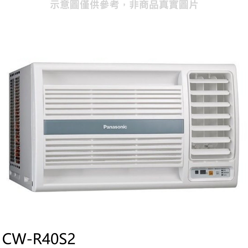 Panasonic國際牌定頻右吹窗型冷氣6坪CW-R40S2標準安裝三年安裝保固 大型配送