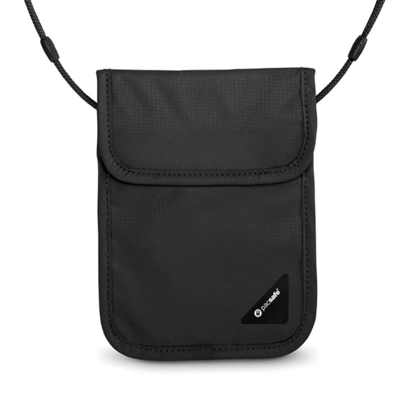 【澳洲Pacsafe】Coversafe X75 RFID 安全貼身掛頸暗袋-黑
