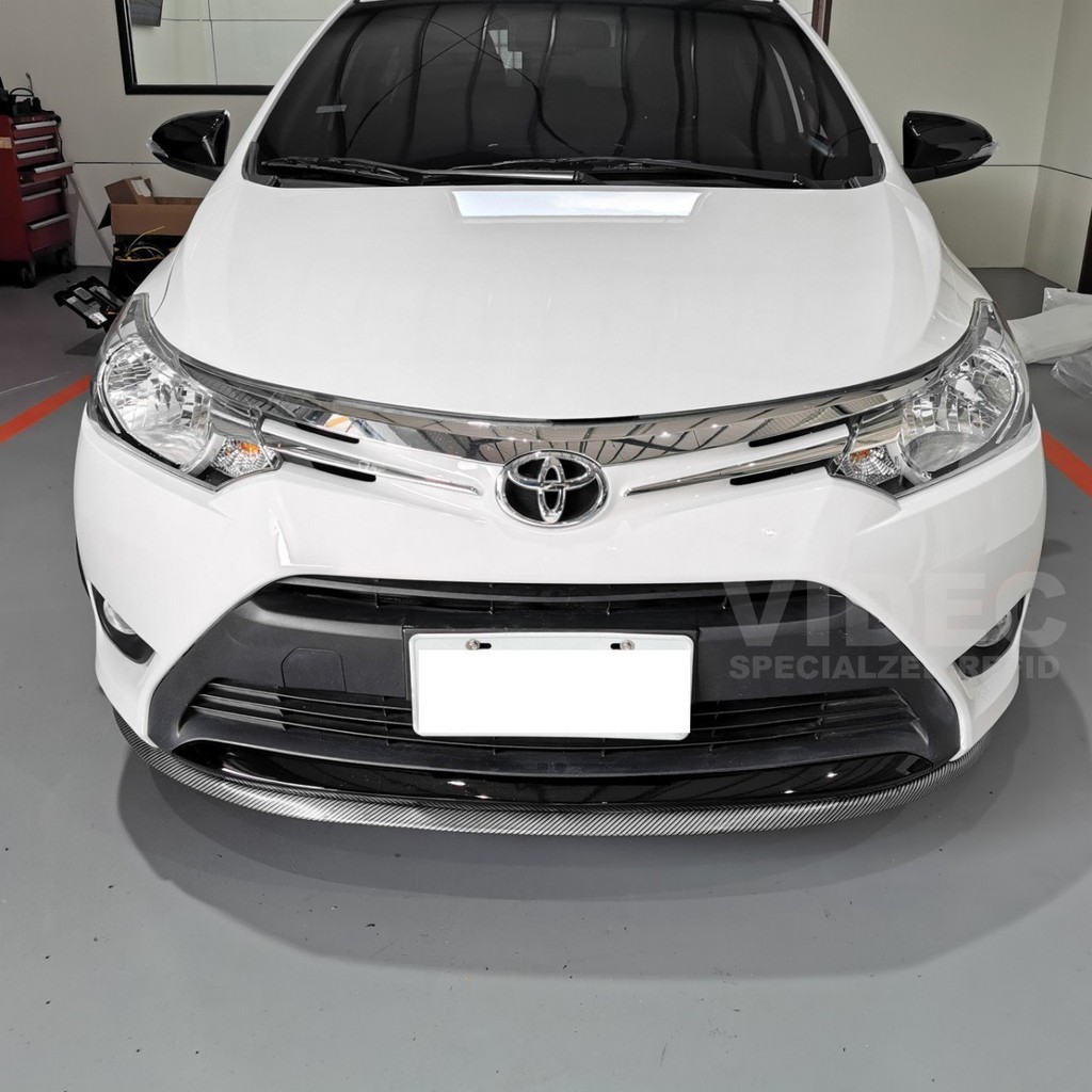 巨城汽車 軟下巴 空力套件 定風翼 TOYOTA 14 VIOS 實車安裝 YARIS ALTIS 碳纖 卡夢樣式