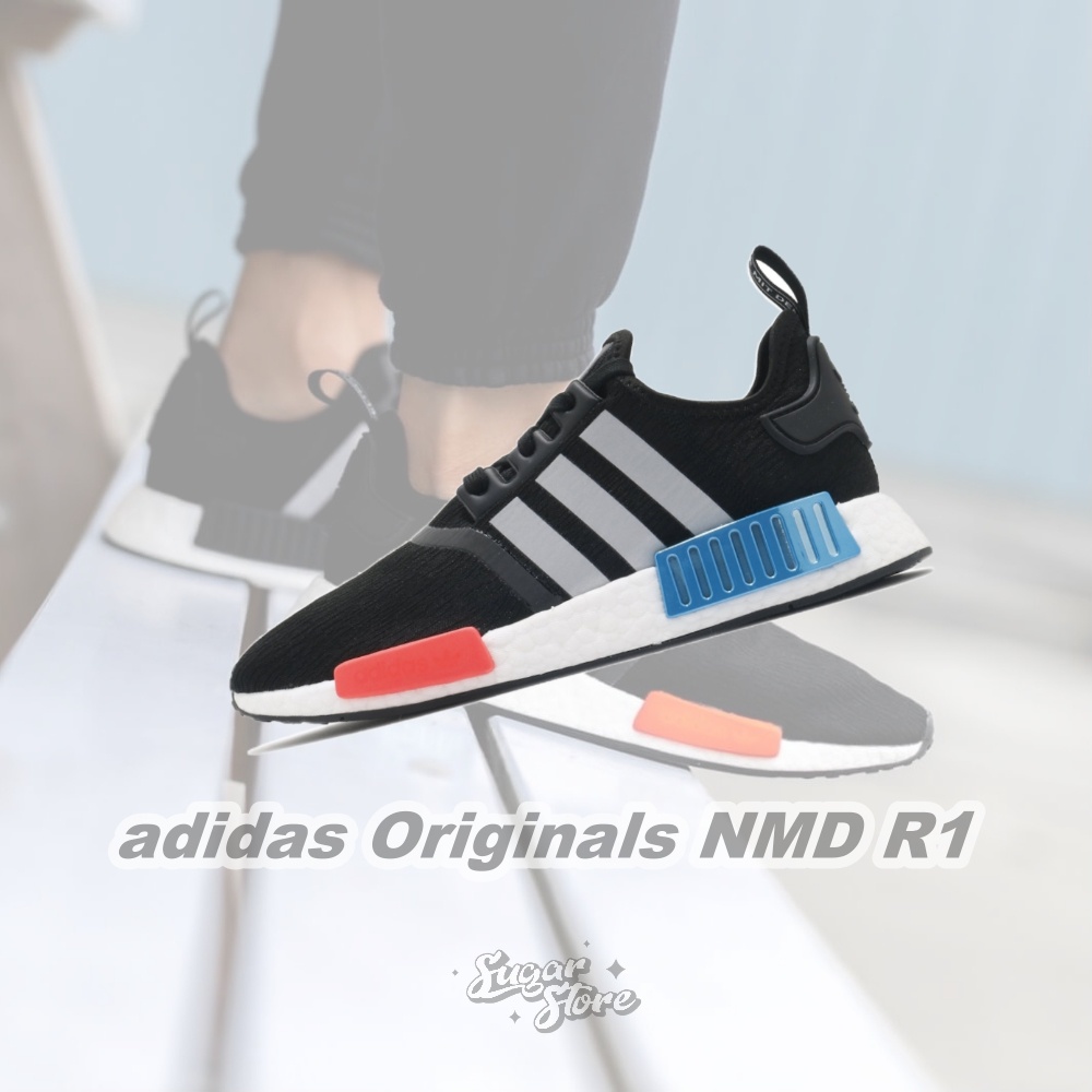 零碼🔻Adidas Originals NMD R1 黑藍紅 休閒 反光 情侶 男女 FY5727