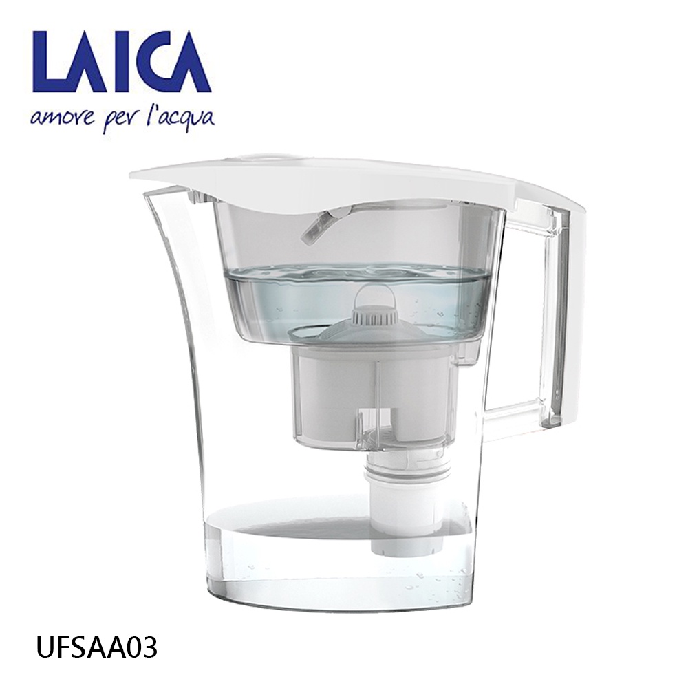 LAICA萊卡 2.8L雙濾心除菌生飲濾水壺 福利品出清 優雅白 淨水器 UFSAA03