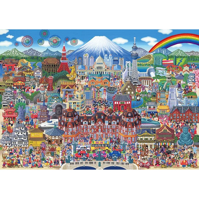 Beverly  田中直樹 日本景點大集合  300片  拼圖總動員  日本進口拼圖