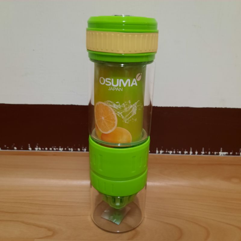 全新 osuma 玻璃活力瓶 榨汁瓶 玻璃榨汁瓶 550ml