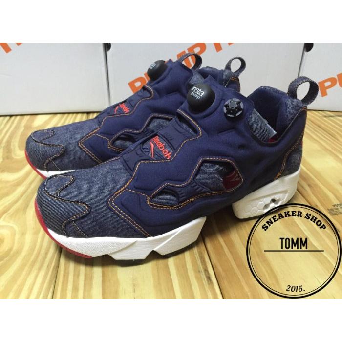 【Tom-m】ZOZOTOWN × REEBOK INSTA PUMP FURY 單寧牛仔 女 AQ9345