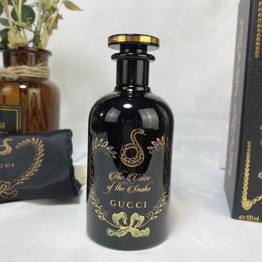 Gucci 古馳煉金術士花園黑瓶蛇之響the Voice Of The Snake蛇之謎香水100ml 蝦皮購物