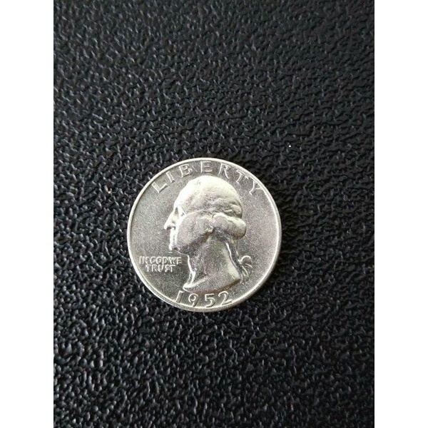1952年美國25美分銀幣，美國25美分硬幣，美國銀幣，銀幣，收藏錢幣，錢幣，幣，紀念幣~1952年美國25分銀幣