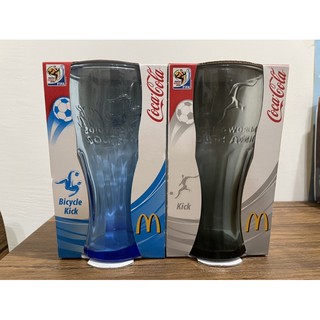 全新附盒臺灣製2010南非世界盃South Africa FIFA麥當勞發行 可口可樂(Coca Cola)玻璃杯