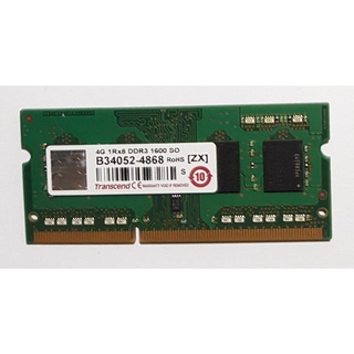 【 Transcend 創見 筆電記憶體】4GB 1Rx8 DDR3 1600