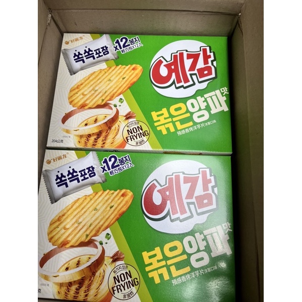 韓國 🇰🇷好麗友 -香洋芋片12入家庭號-海苔口味吧🌟
