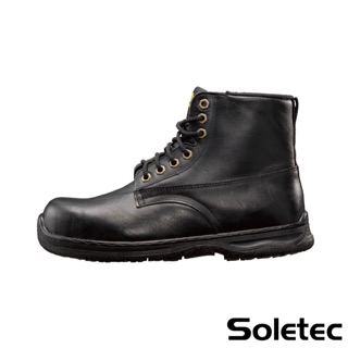 《大腳怪》Soletec 超鐵 黑色中筒止滑安全鞋-EF1087