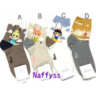 Naffyss✿ 韓國正品 童話故事主角小紅帽白雪公主小精靈仙杜瑞拉造型成人女襪子
