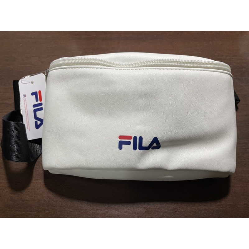 7-11 FILA  正版 全新 包 兩用包 肩背包  腰包 斜背包 白色