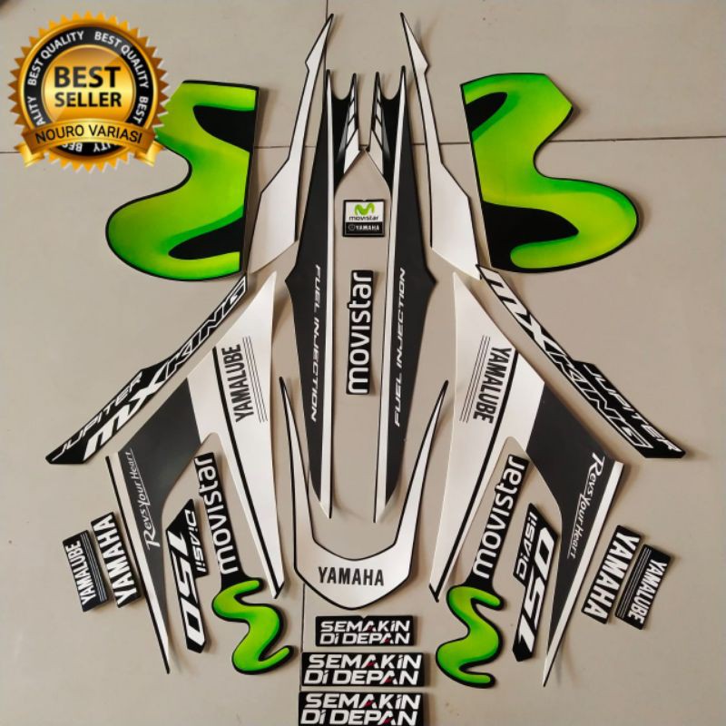 山葉 雅馬哈 mx king 150 2015 摩托車條紋貼紙 movistar abu 清單車身最佳標準