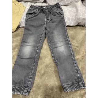Gap 黑刷白束口牛仔褲