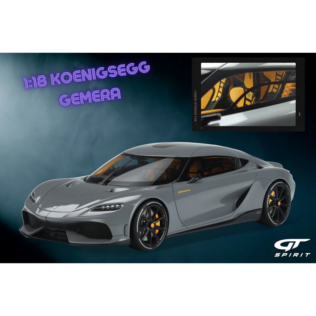 【模例】GT Spirit 1/18 Koenigsegg Gemera Nardo Grey 納多灰 (GT374)